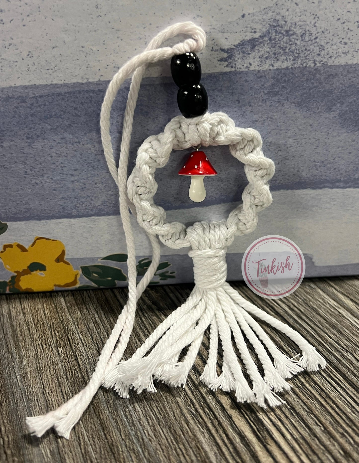 Mushroom small car charm