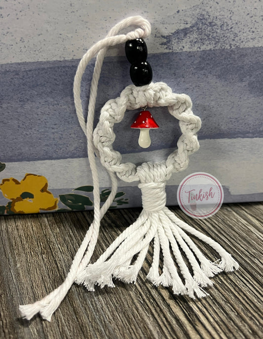 Mushroom small car charm