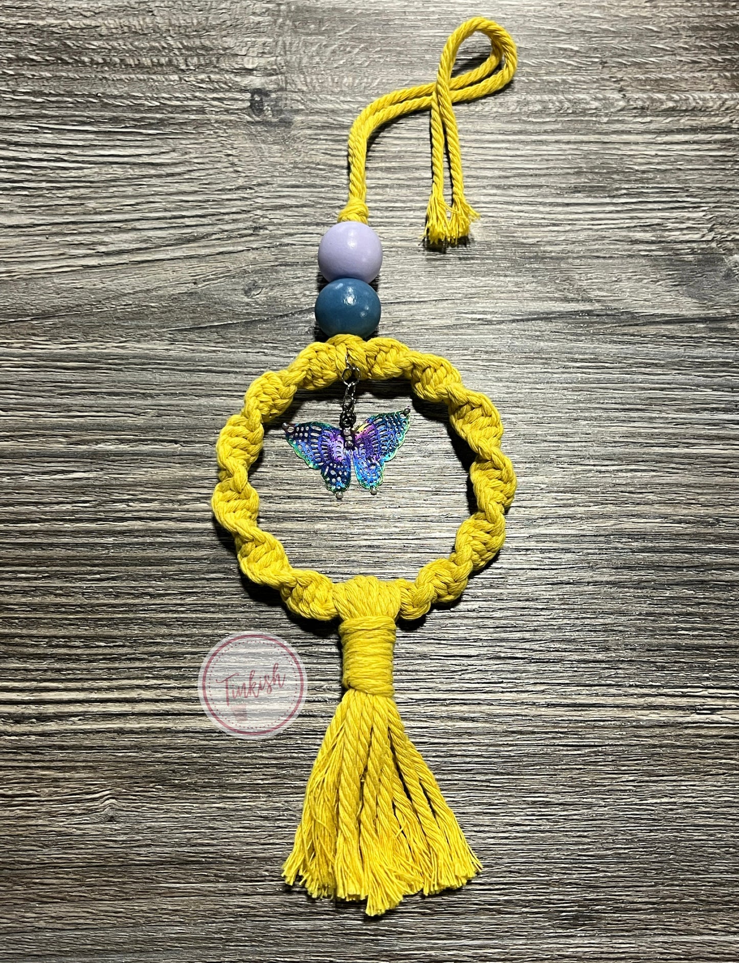 Multi-Color Butterfly Large car charm