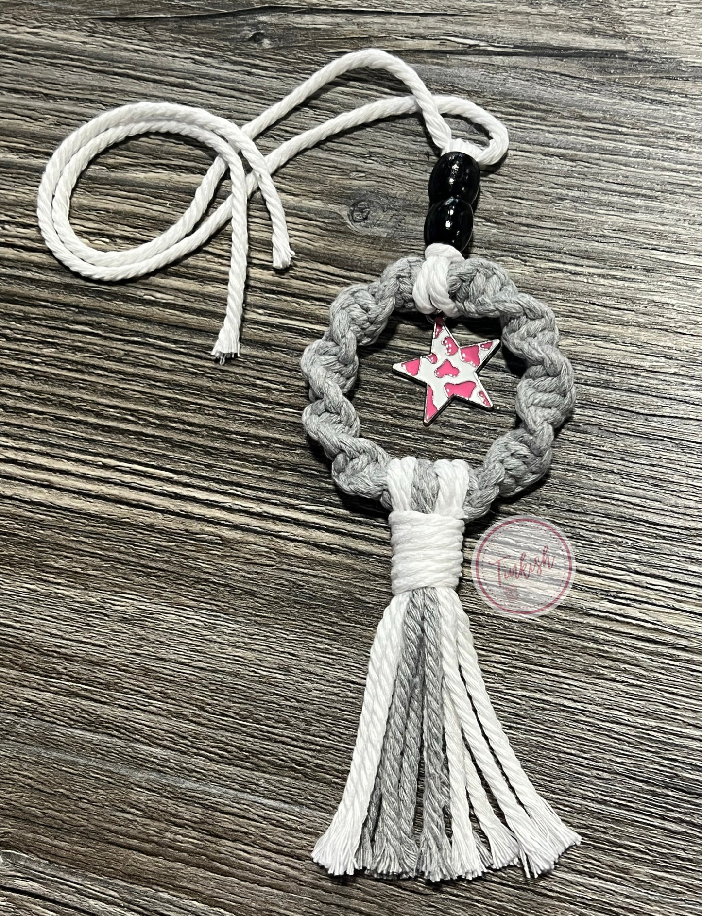 Cow-Print small car charm